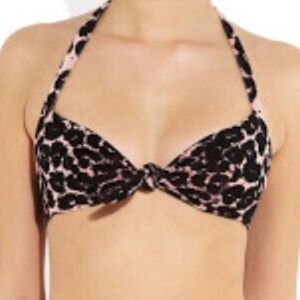 Agent Provocateur Tabby Velvet Bikini Top - size 4